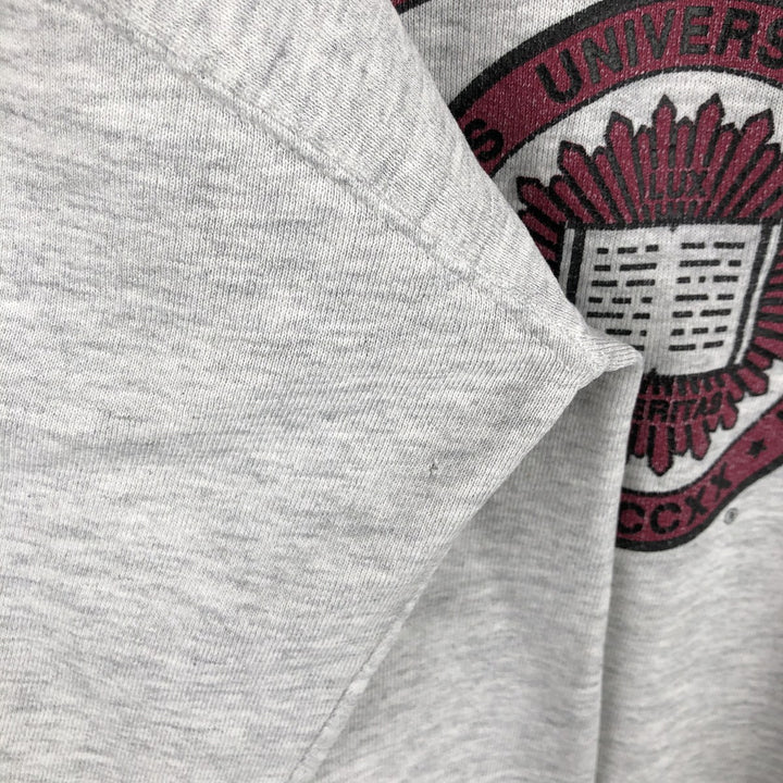 90'S Russell College Sweatshirt, Made in USA, Men's XL, Vintage cotton gray type Vintage Second Hand