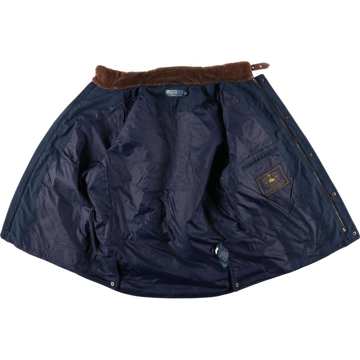 Ralph Lauren POLO by Ralph Lauren quilted jacket, puffer jacket, men's size L polyester navy blue type Vintage Second Hand