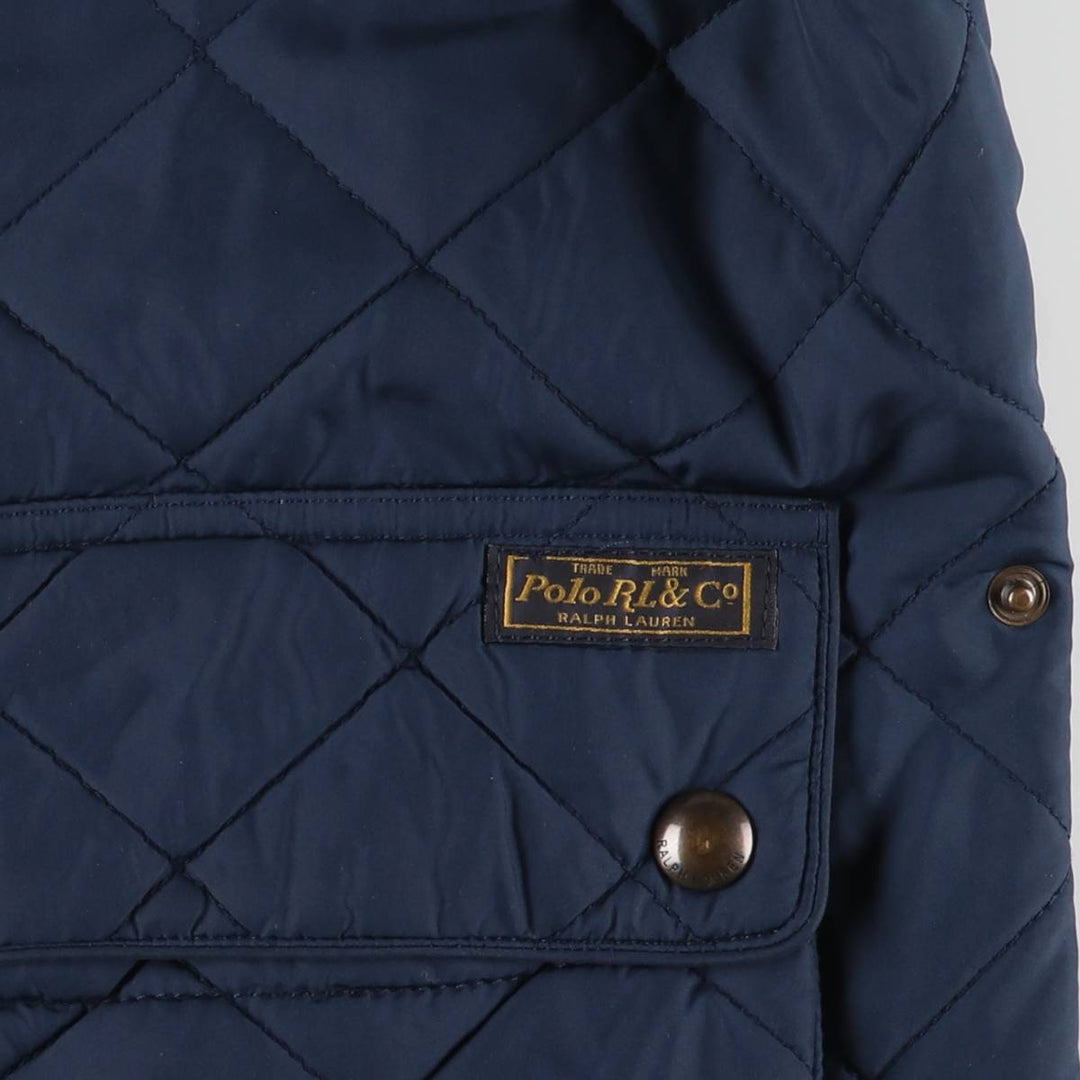 Ralph Lauren POLO by Ralph Lauren quilted jacket, puffer jacket, men's size L polyester navy blue type Vintage Second Hand