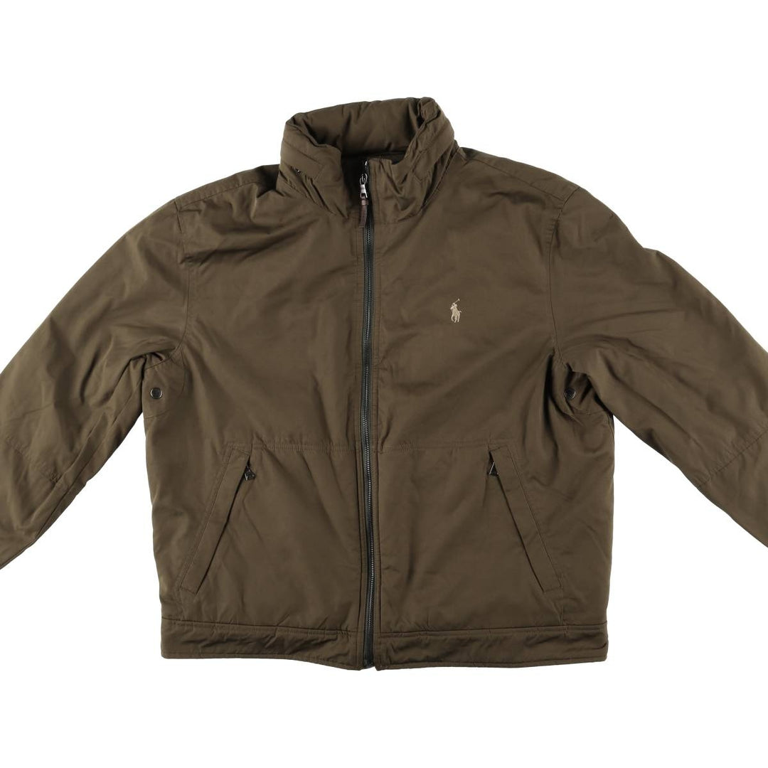 Ralph Lauren POLO by Ralph Lauren padded puffer jacket, men's size L polyester brown type Vintage Second Hand