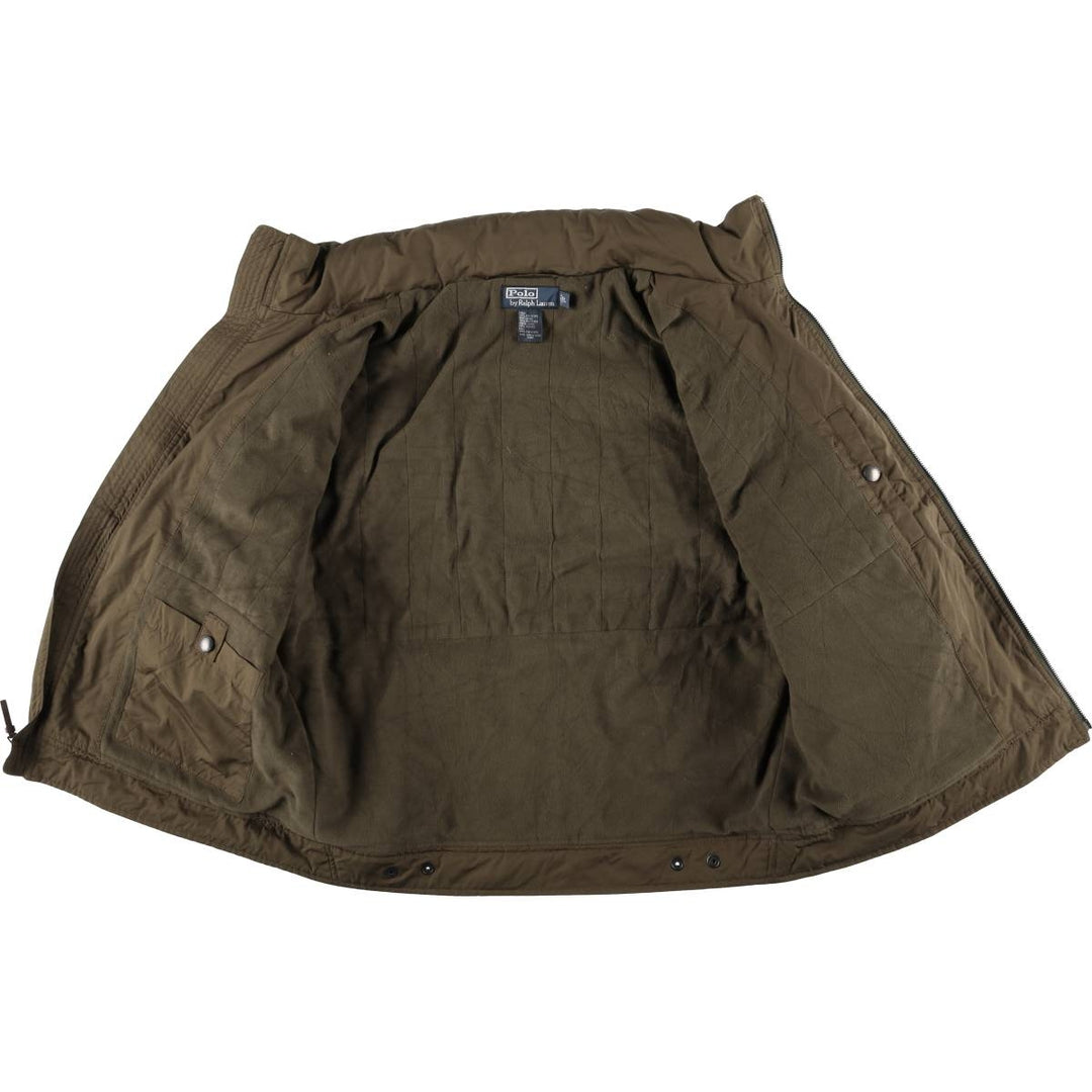 Ralph Lauren POLO by Ralph Lauren padded puffer jacket, men's size L polyester brown type Vintage Second Hand