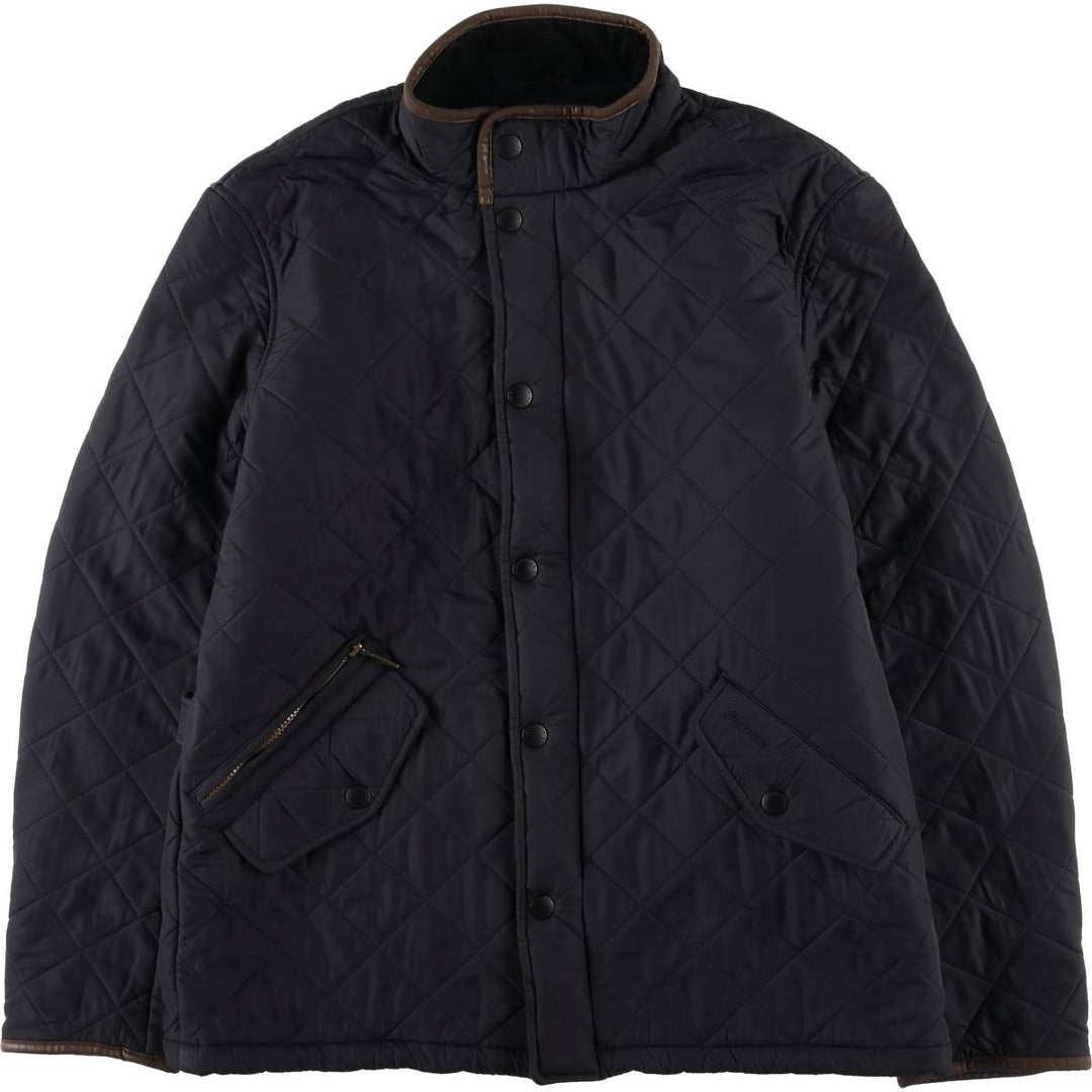 2000s~ Barbour 3 Warrant Quilted Jacket, Men's Size L polyester black type Vintage Second Hand
