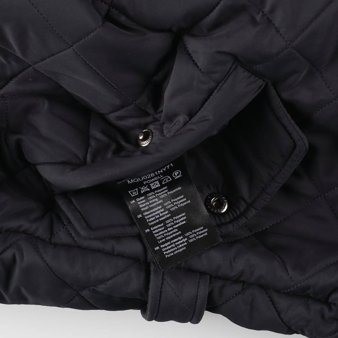 2000s~ Barbour 3 Warrant Quilted Jacket, Men's Size L polyester black type Vintage Second Hand