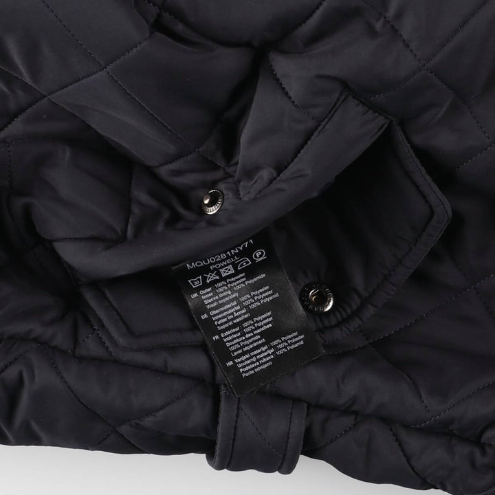2000s~ Barbour 3 Warrant Quilted Jacket, Men's Size L polyester black type Vintage Second Hand