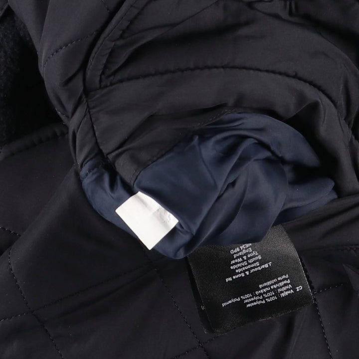 2000s~ Barbour 3 Warrant Quilted Jacket, Men's Size L polyester black type Vintage Second Hand