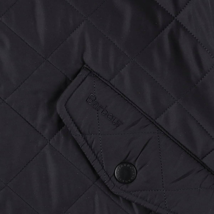 2000s~ Barbour 3 Warrant Quilted Jacket, Men's Size L polyester black type Vintage Second Hand