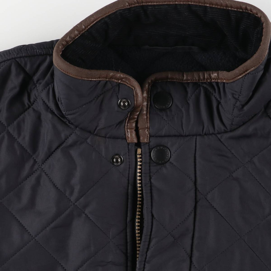 2000s~ Barbour 3 Warrant Quilted Jacket, Men's Size L polyester black type Vintage Second Hand