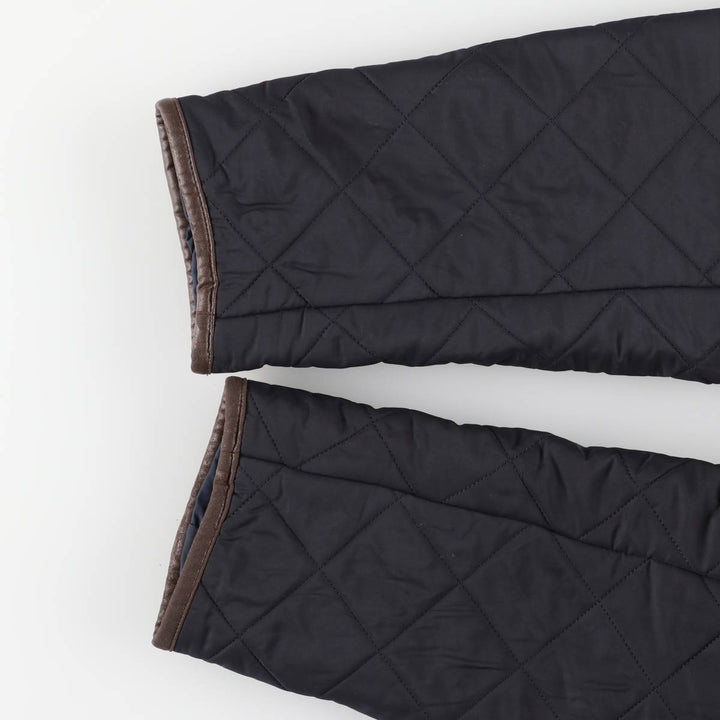 2000s~ Barbour 3 Warrant Quilted Jacket, Men's Size L polyester black type Vintage Second Hand