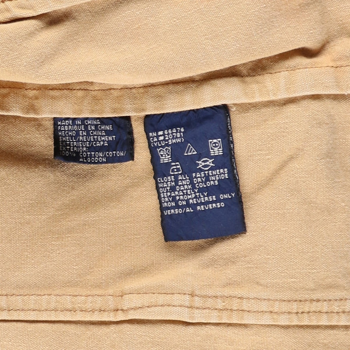 Vintage 90'S Tommy Hilfiger Jeans Duck Work Jacket, Men's Size L cotton Beige type Vintage Second Hand