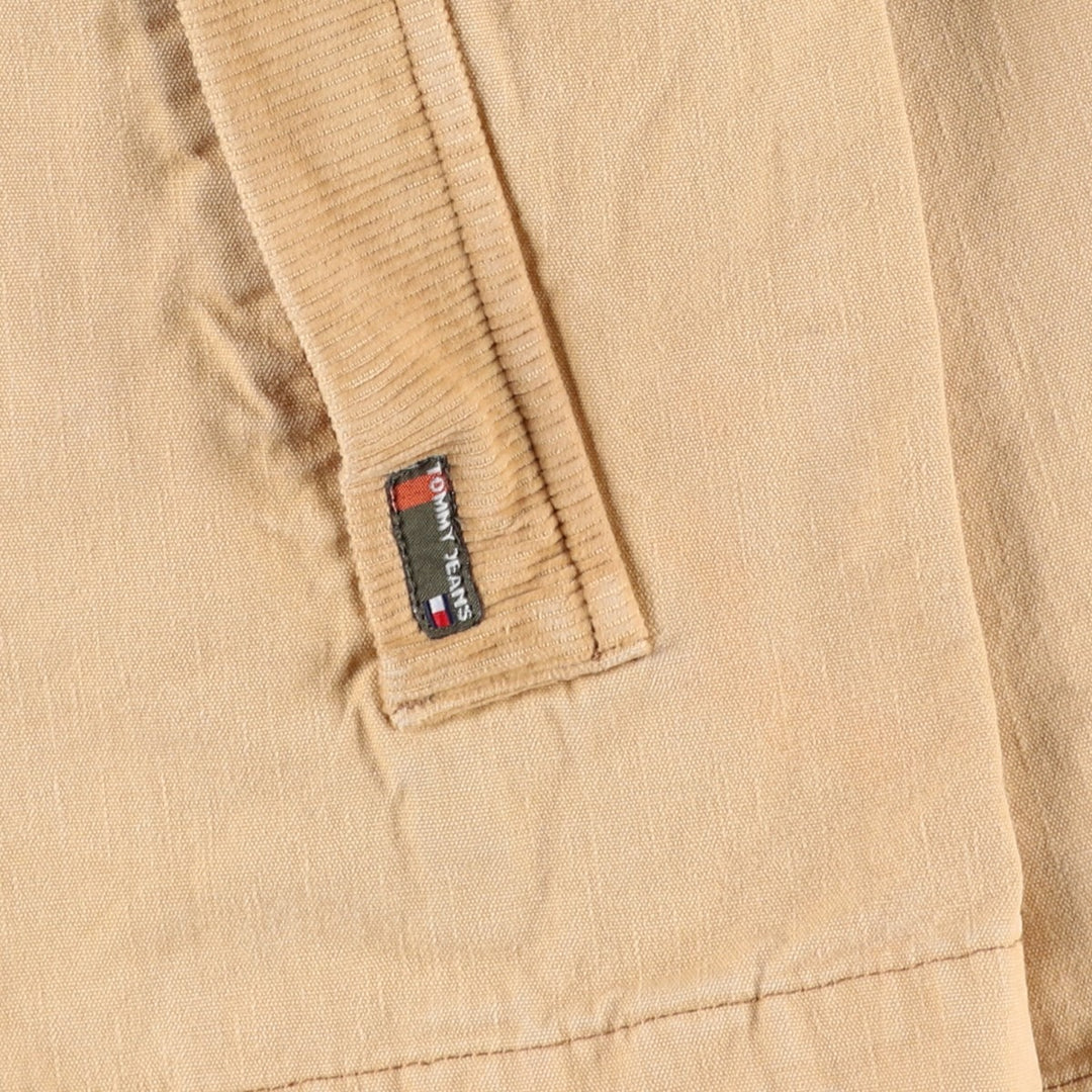 Vintage 90'S Tommy Hilfiger Jeans Duck Work Jacket, Men's Size L cotton Beige type Vintage Second Hand