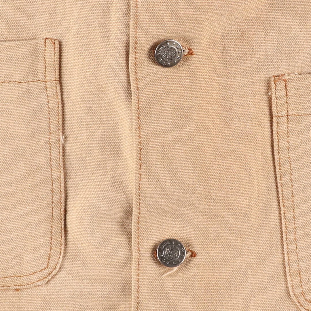 WAH MAKER Duck Coverall, Made in USA, Men's Size Medium, Vintage cotton Beige type Vintage Second Hand