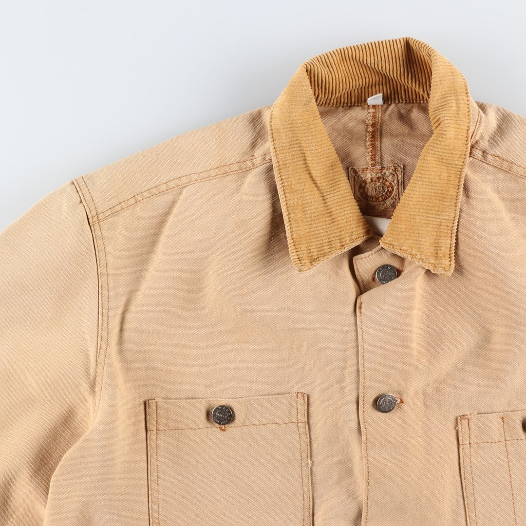 WAH MAKER Duck Coverall, Made in USA, Men's Size Medium, Vintage cotton Beige type Vintage Second Hand