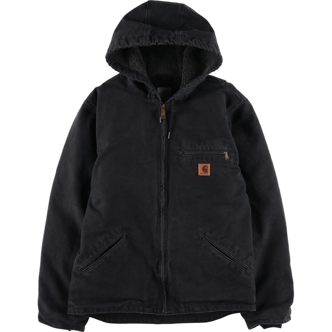 Carhartt Sierra Jacket, Padded Duck Full-Zip Hoodie, Men's Size Medium cotton black type Vintage Second Hand