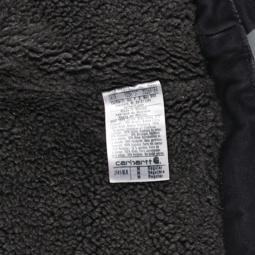 Carhartt Sierra Jacket, Padded Duck Full-Zip Hoodie, Men's Size Medium cotton black type Vintage Second Hand