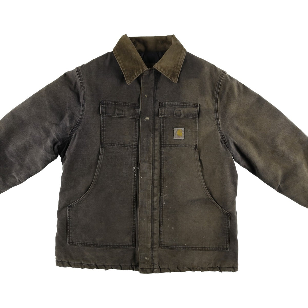Carhartt Traditional Padded Duck Work Jacket, Men's Size XL unclear Khaki type brown Vintage Second Hand