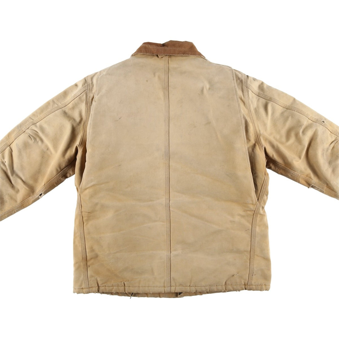 Carhartt Traditional Padded Duck Work Jacket, Men's Size L unclear Beige type Vintage Second Hand