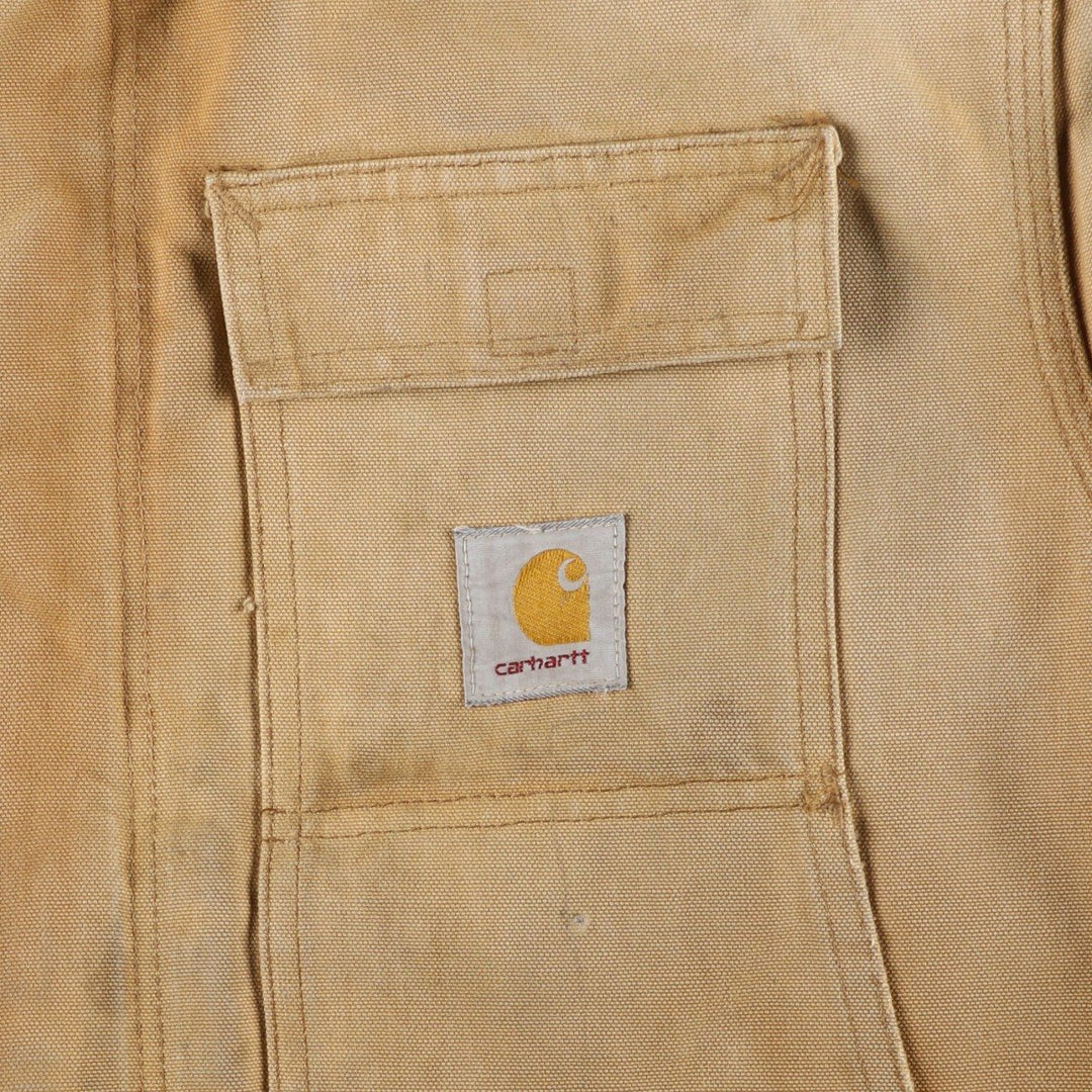 Carhartt Traditional Padded Duck Work Jacket, Men's Size L unclear Beige type Vintage Second Hand