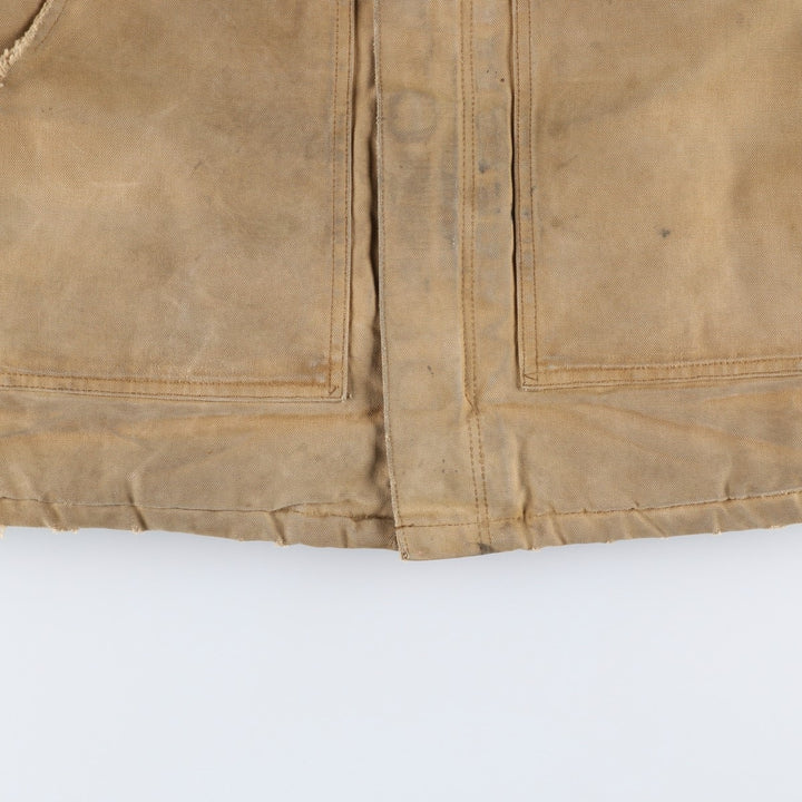 Carhartt Traditional Padded Duck Work Jacket, Men's Size L unclear Beige type Vintage Second Hand