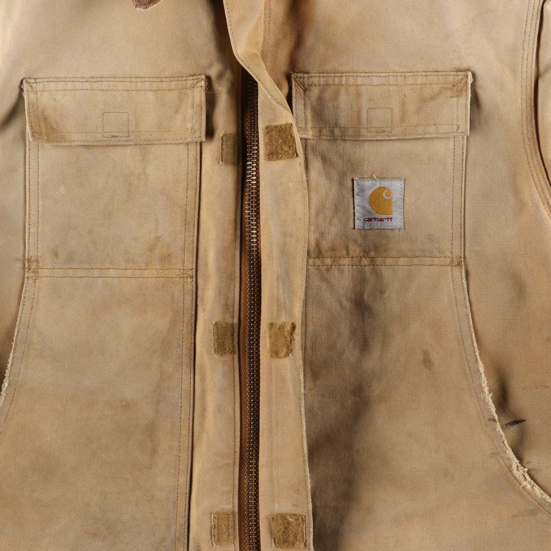 Carhartt Traditional Padded Duck Work Jacket, Men's Size L unclear Beige type Vintage Second Hand