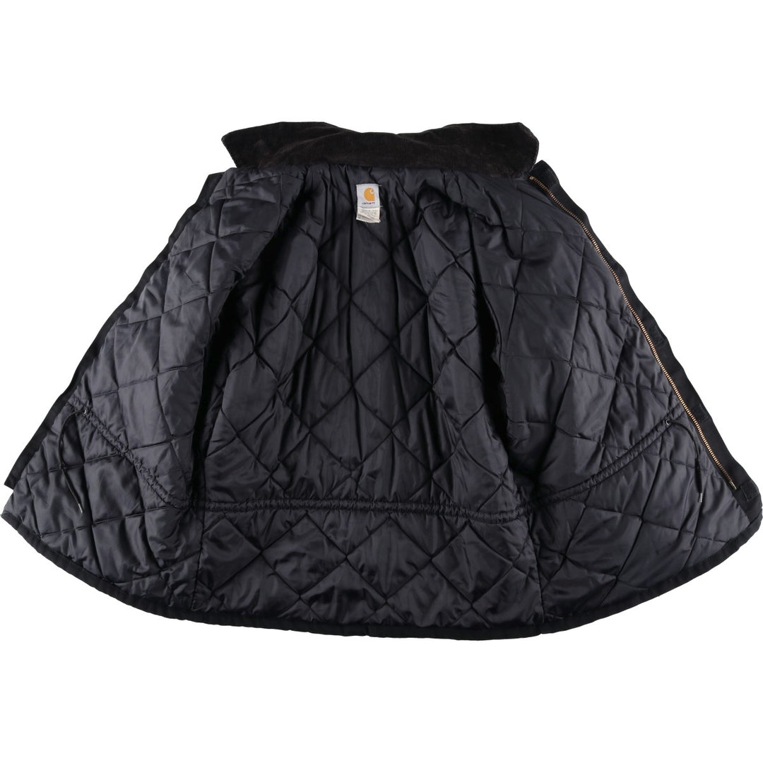 2000'S Carhartt Traditional Padded Duck Work Jacket, Made in USA, Men's Size XL cotton black type Vintage Second Hand