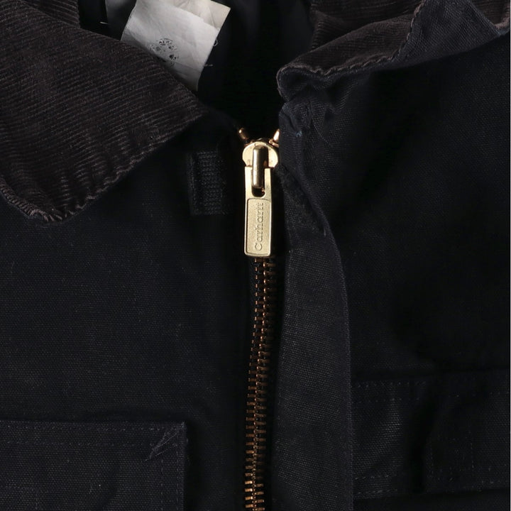 2000'S Carhartt Traditional Padded Duck Work Jacket, Made in USA, Men's Size XL cotton black type Vintage Second Hand