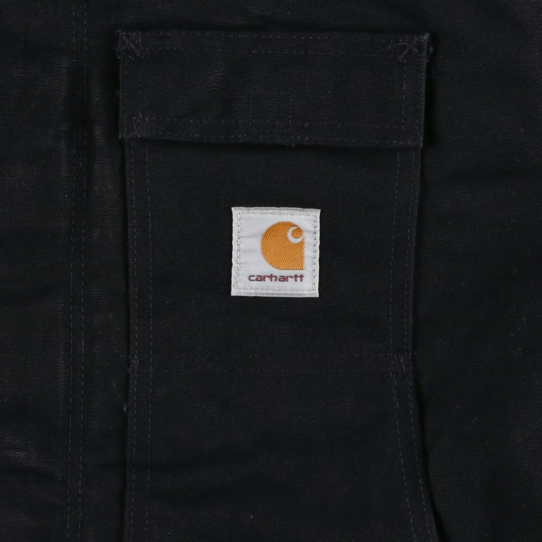 2000'S Carhartt Traditional Padded Duck Work Jacket, Made in USA, Men's Size XL cotton black type Vintage Second Hand