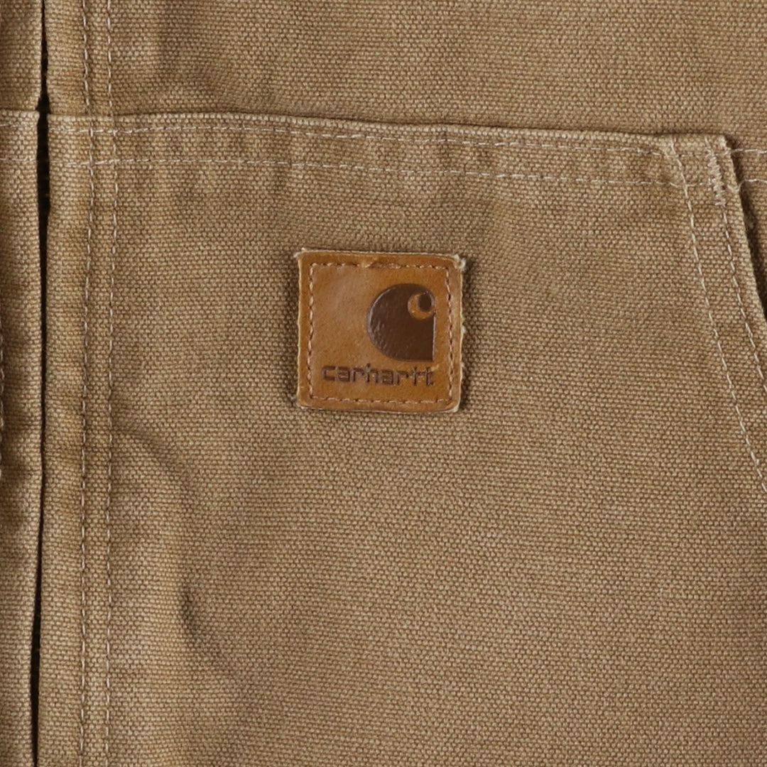 Carhartt Active Jacket, Padded Duck Full-Zip Hoodie, Men's XL cotton brown type Vintage Second Hand