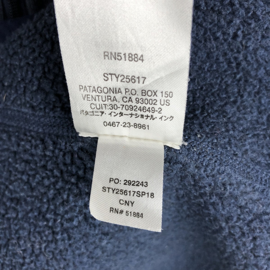 Patagonia Better Sweater Pullover 25617SP18 Half-Zip Fleece Pullover, Women's Size Medium polyester navy blue type Vintage Second Hand