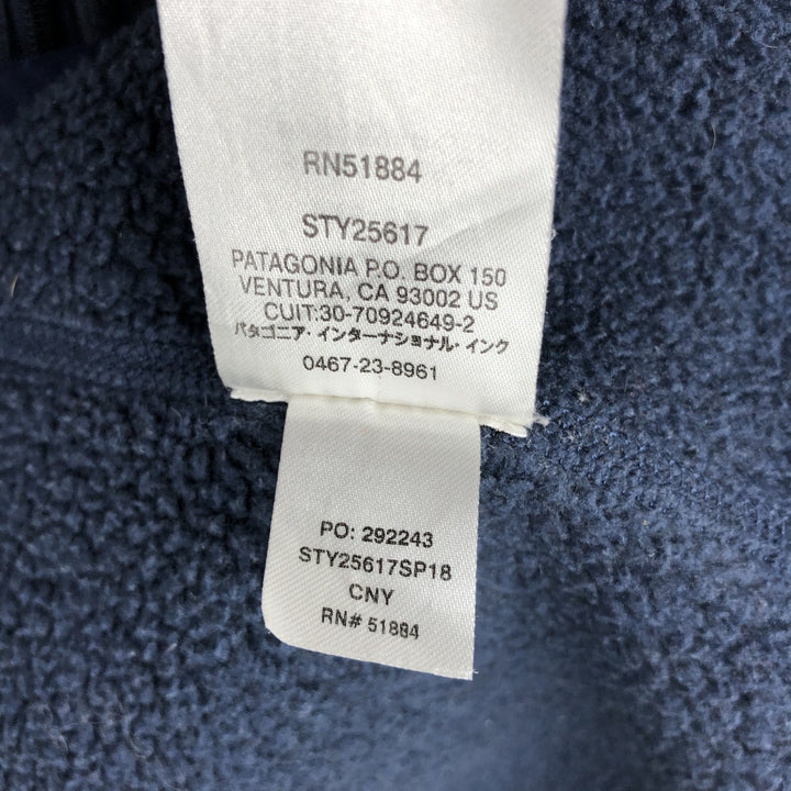 Patagonia Better Sweater Pullover 25617SP18 Half-Zip Fleece Pullover, Women's Size Medium polyester navy blue type Vintage Second Hand