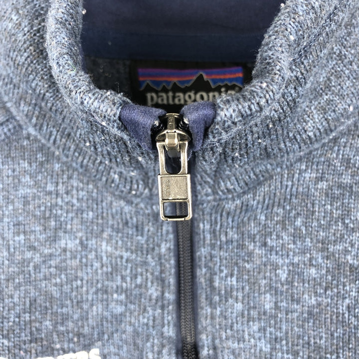 Patagonia Better Sweater Pullover 25617SP18 Half-Zip Fleece Pullover, Women's Size Medium polyester navy blue type Vintage Second Hand