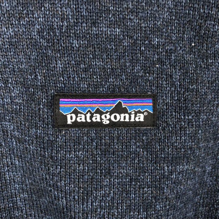 Patagonia Better Sweater Pullover 25617SP18 Half-Zip Fleece Pullover, Women's Size Medium polyester navy blue type Vintage Second Hand