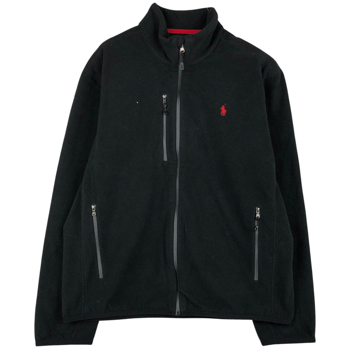 Ralph Lauren POLO RALPH LAUREN PREFORMANCE fleece jacket, men's size L polyester black type Vintage Second Hand