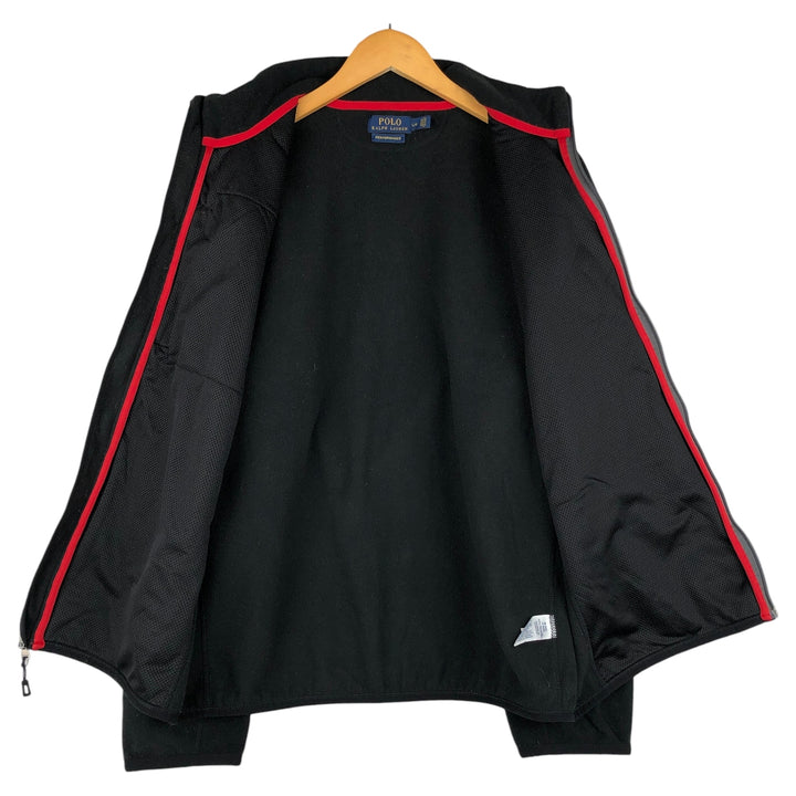 Ralph Lauren POLO RALPH LAUREN PREFORMANCE fleece jacket, men's size L polyester black type Vintage Second Hand