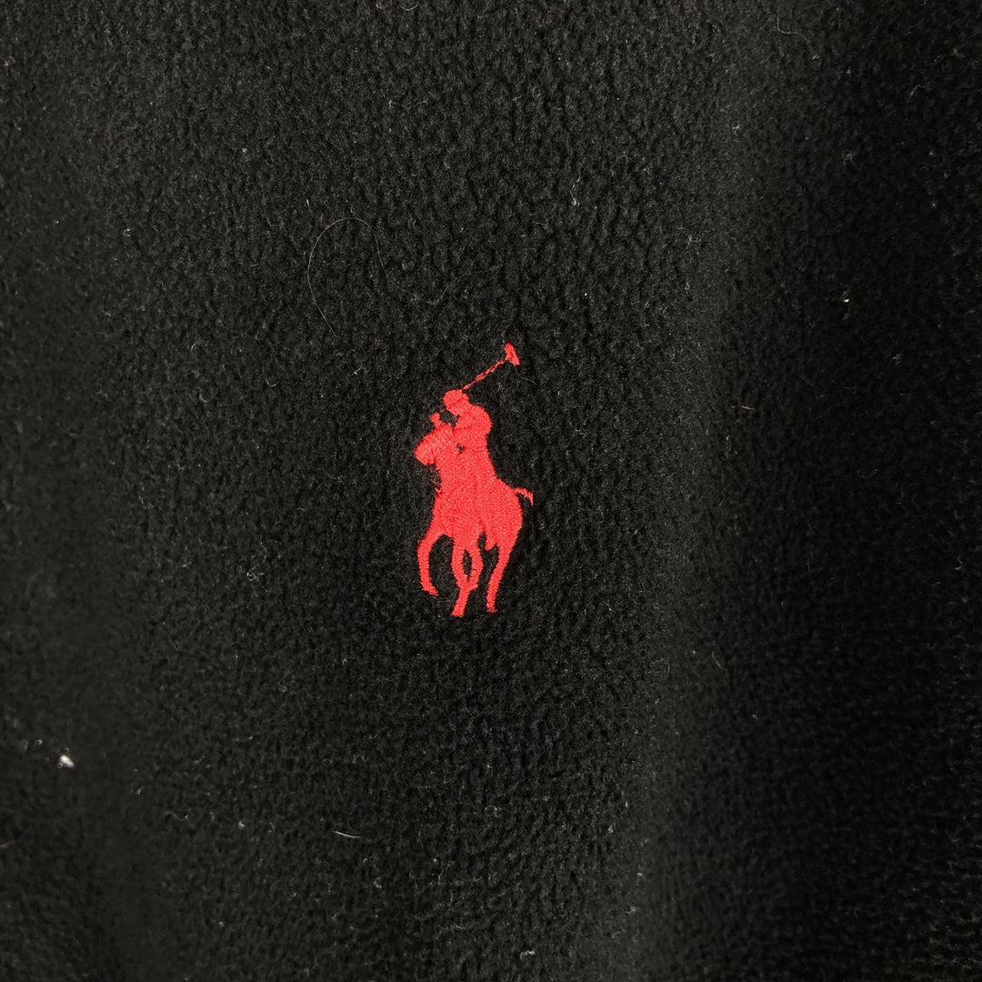 Ralph Lauren POLO RALPH LAUREN PREFORMANCE fleece jacket, men's size L polyester black type Vintage Second Hand