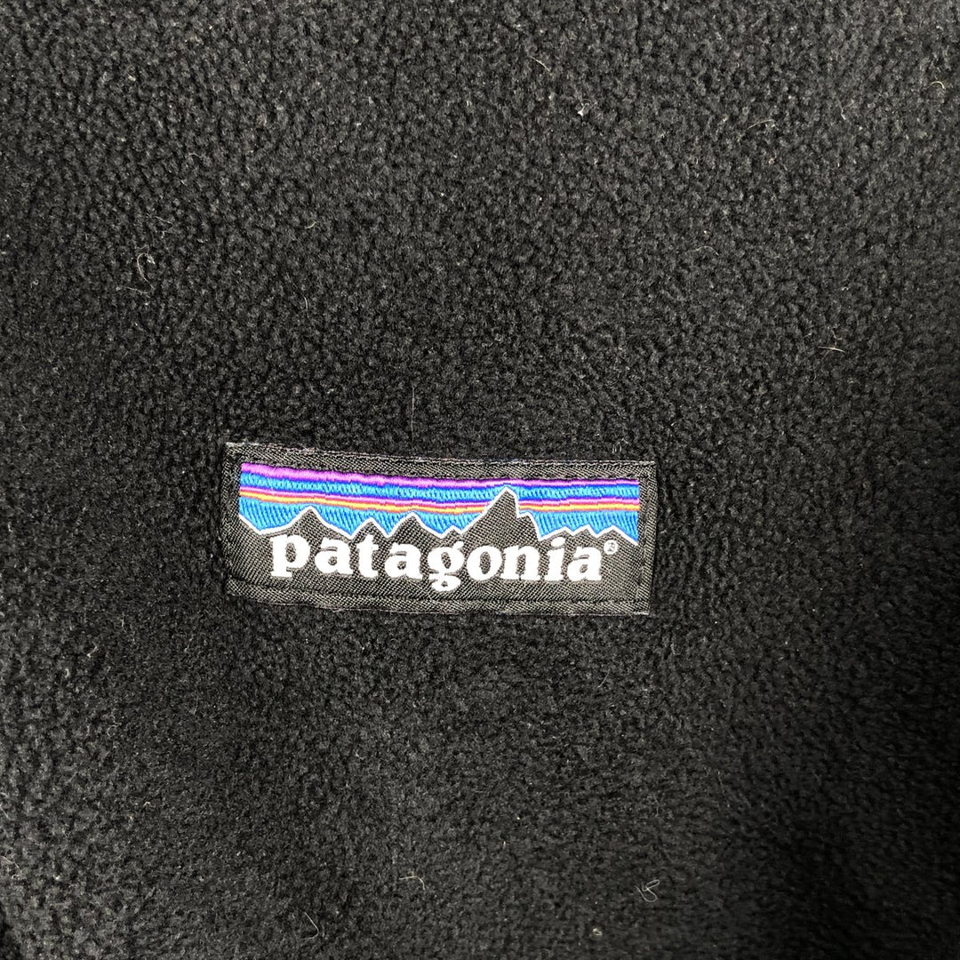Patagonia Synchilla Micro D Half-Zip Fleece Pullover (26267FA14), Men's Size L polyester black type Vintage Second Hand