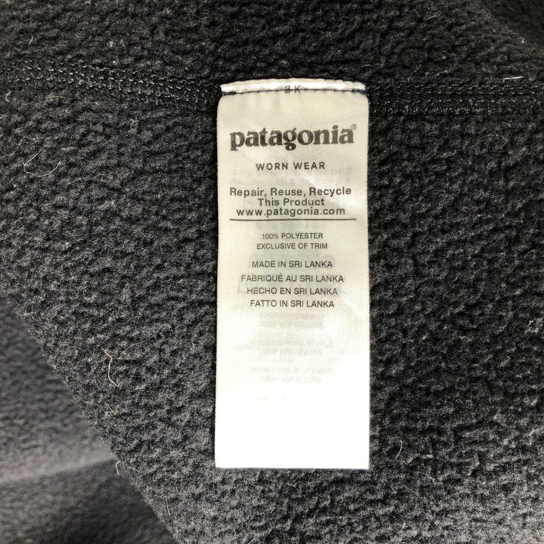 Patagonia Better Sweater Jacket 25528FA19 Fleece Jacket, Men's XXL polyester black type Vintage Second Hand