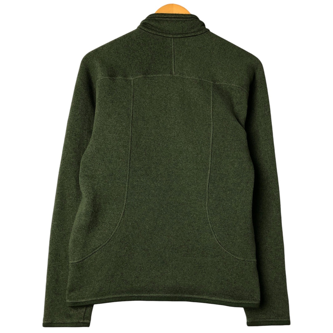 Patagonia Better Sweater 25521FA13 Half-Zip Fleece Pullover, Men's Size Small polyester Khaki type Vintage Second Hand