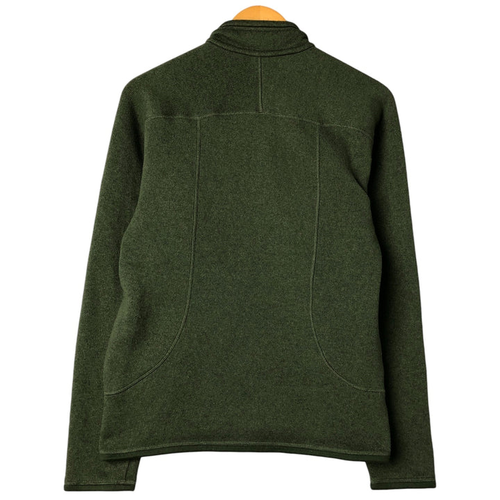 Patagonia Better Sweater 25521FA13 Half-Zip Fleece Pullover, Men's Size Small polyester Khaki type Vintage Second Hand