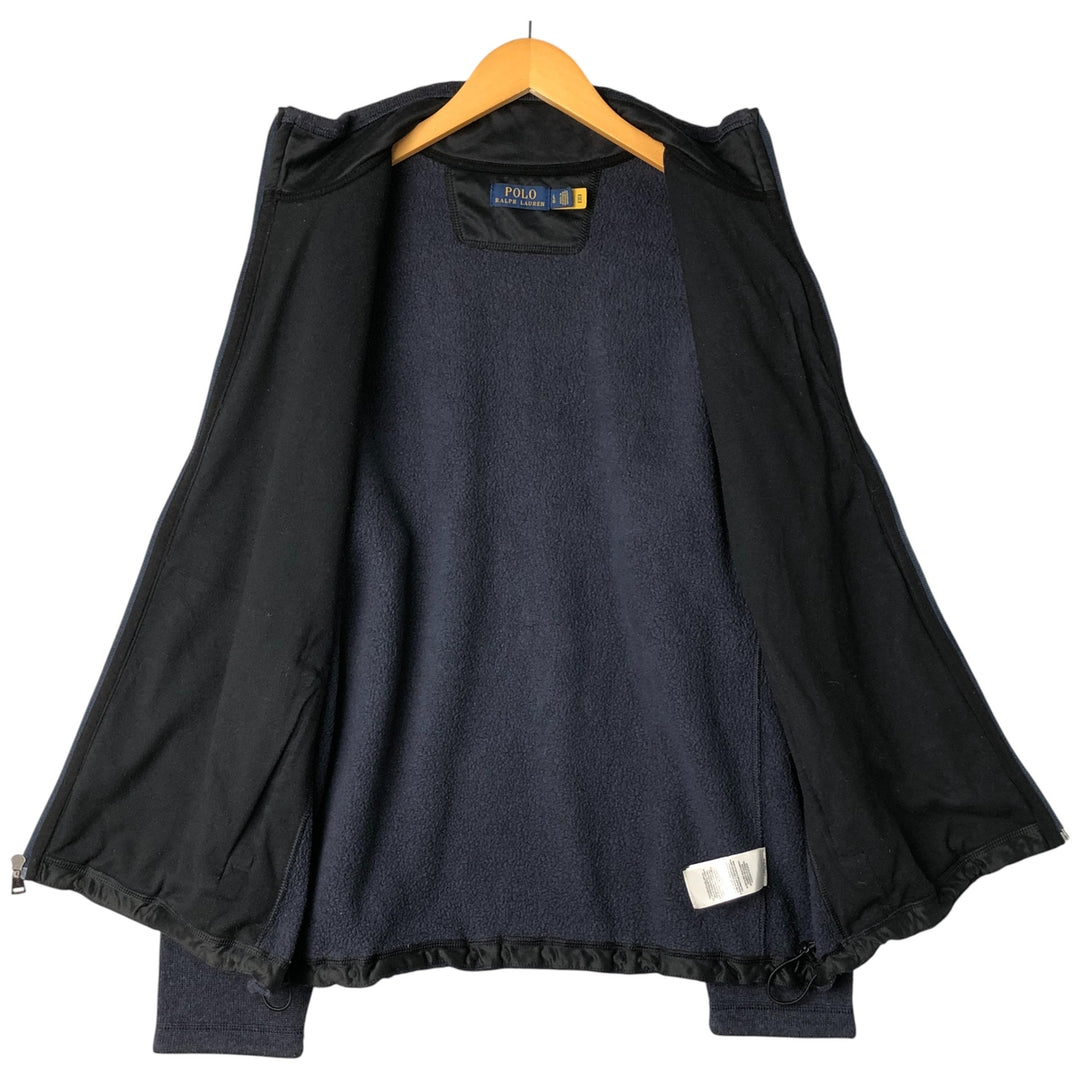 Ralph Lauren POLO RALPH LAUREN fleece jacket, men's size L polyester navy blue type Vintage Second Hand