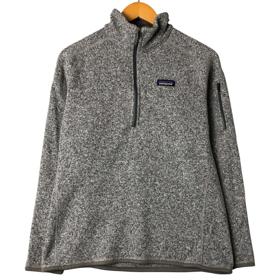 Patagonia Better Sweater Pullover 25618FA20 Half-Zip Fleece Pullover, Women's Size L recycled polyester gray type Vintage Second Hand