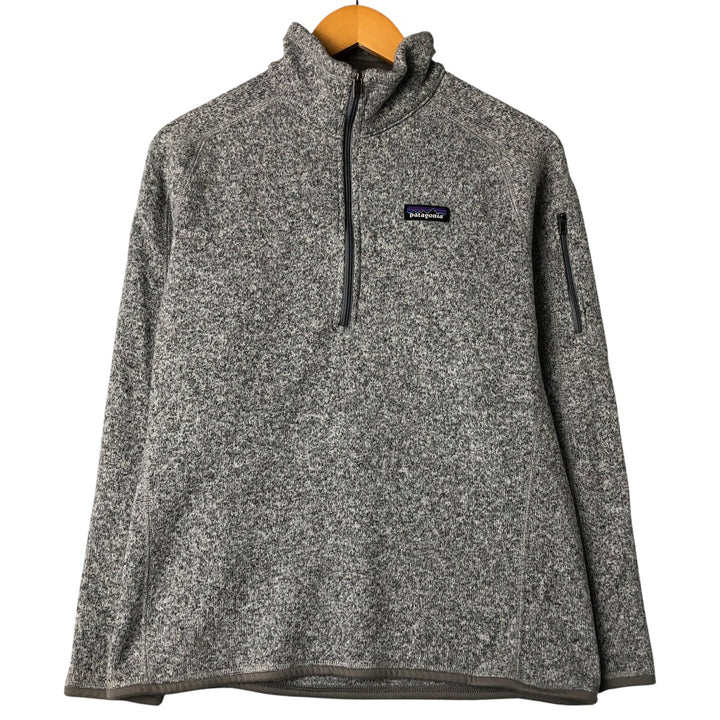 Patagonia Better Sweater Pullover 25618FA20 Half-Zip Fleece Pullover, Women's Size L recycled polyester gray type Vintage Second Hand