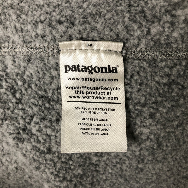 Patagonia Better Sweater Pullover 25618FA20 Half-Zip Fleece Pullover, Women's Size L recycled polyester gray type Vintage Second Hand