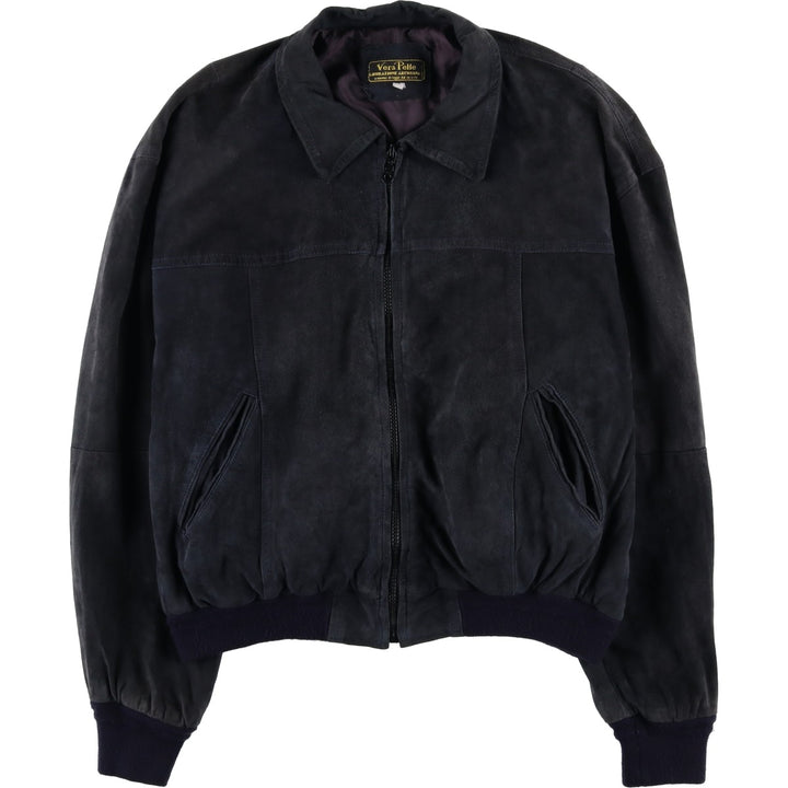 Vintage VERA PELLE suede leather jacket, made in Italy, size L, men's size L unclear black type Vintage Second Hand