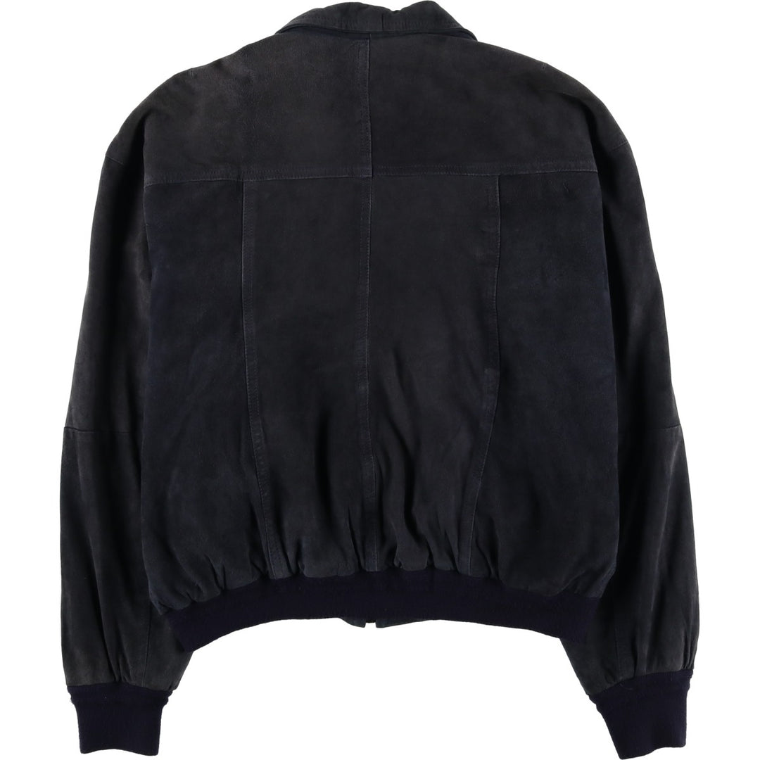 Vintage VERA PELLE suede leather jacket, made in Italy, size L, men's size L unclear black type Vintage Second Hand