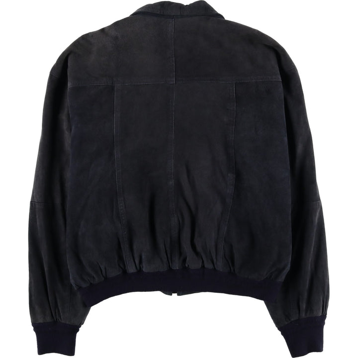 Vintage VERA PELLE suede leather jacket, made in Italy, size L, men's size L unclear black type Vintage Second Hand