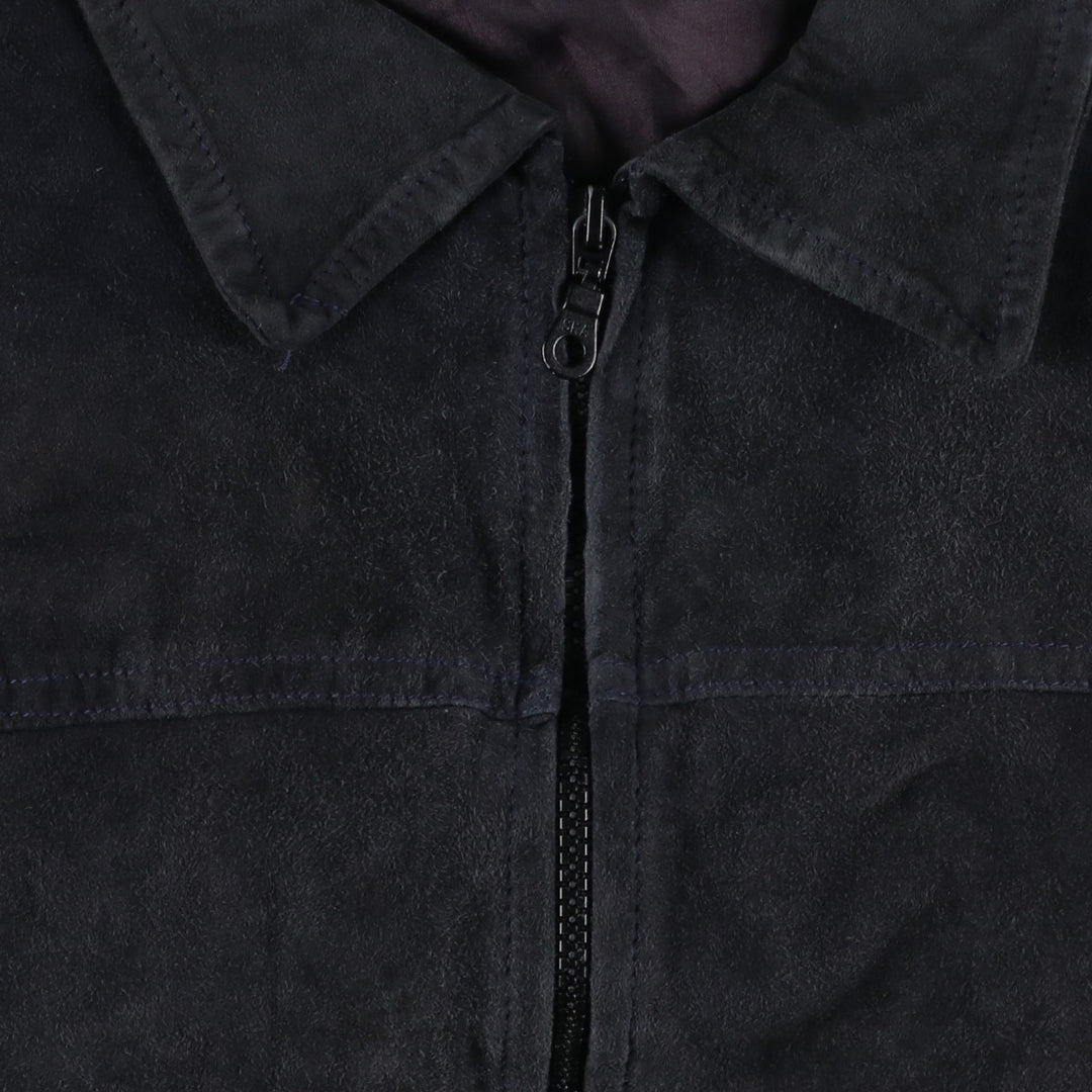 Vintage VERA PELLE suede leather jacket, made in Italy, size L, men's size L unclear black type Vintage Second Hand