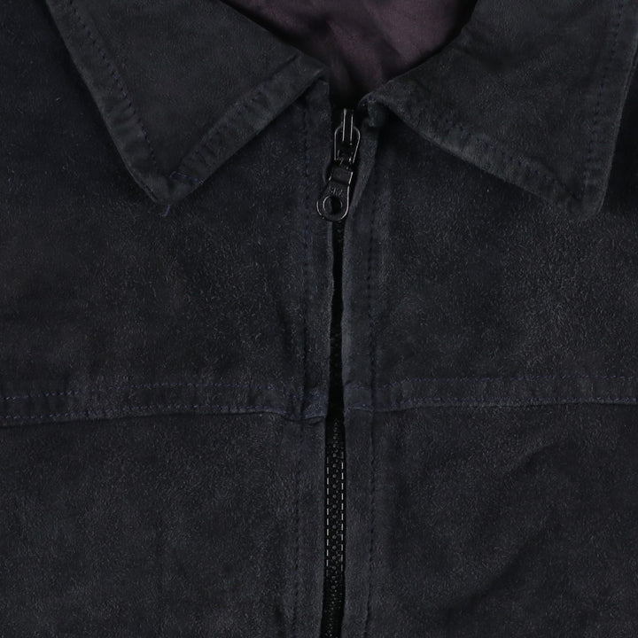 Vintage VERA PELLE suede leather jacket, made in Italy, size L, men's size L unclear black type Vintage Second Hand