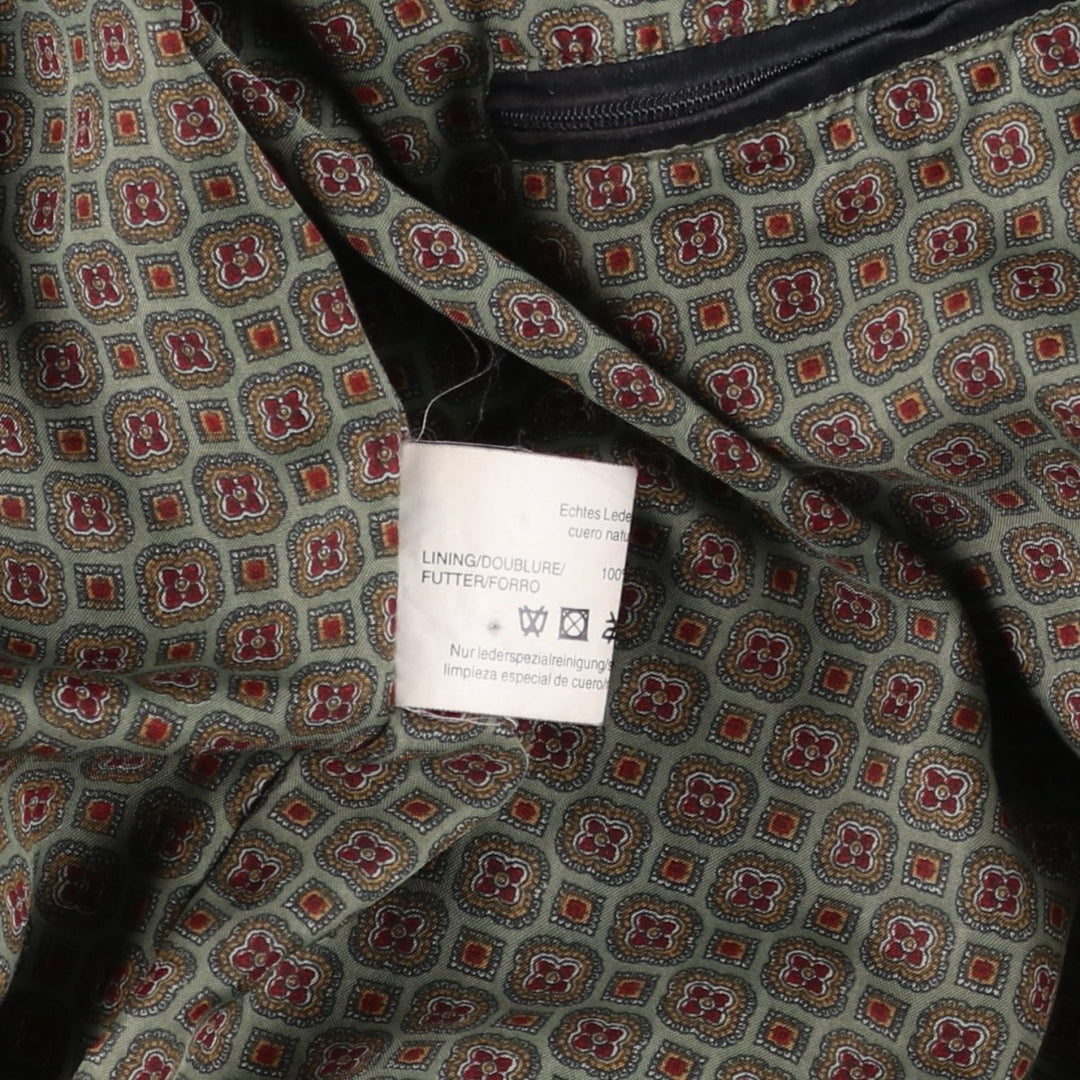 Sanderson suede leather jacket, men's size L, vintage Genuine Leather Suede Leather black type Vintage Second Hand