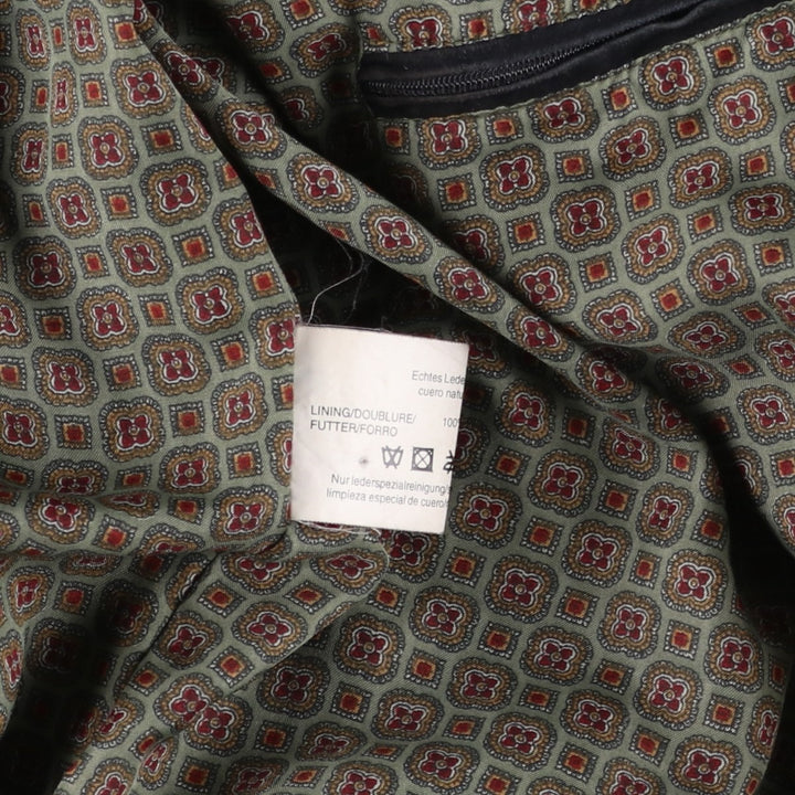 Sanderson suede leather jacket, men's size L, vintage Genuine Leather Suede Leather black type Vintage Second Hand