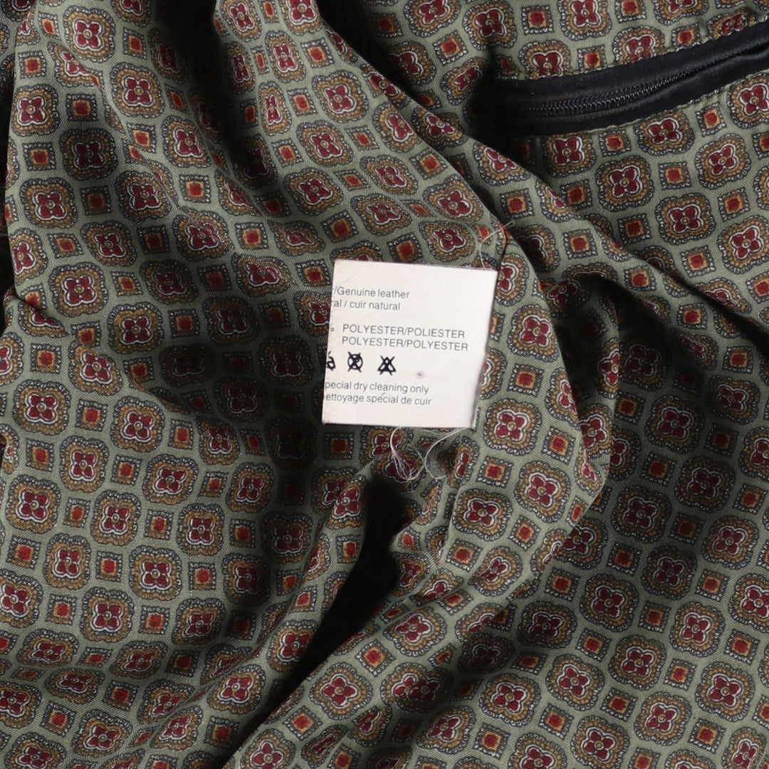 Sanderson suede leather jacket, men's size L, vintage Genuine Leather Suede Leather black type Vintage Second Hand